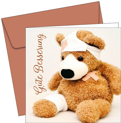  Greeting card get well soon