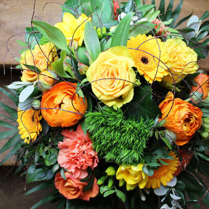 Bouquet with yellow/orange flowers