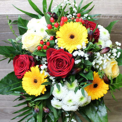 Anniversary Bouquet Red/Yellow/White