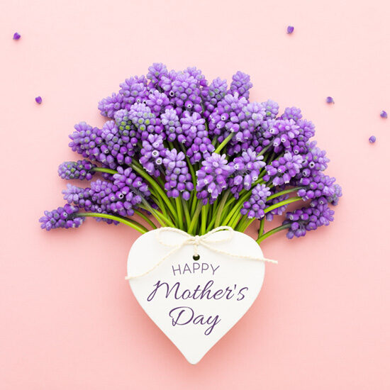Giving flowers for Mother's Day